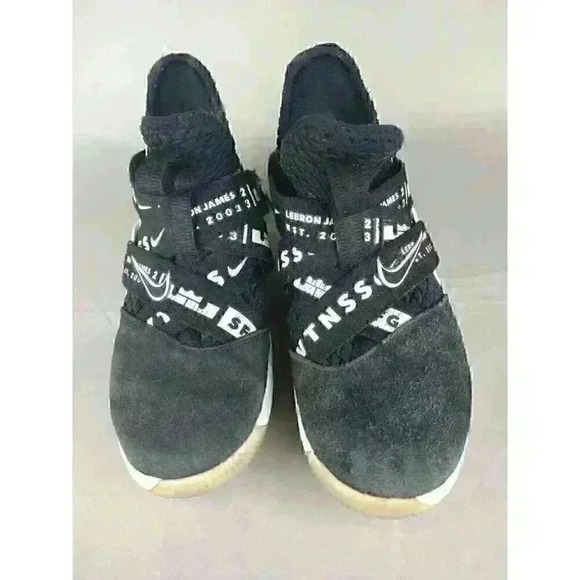 Nike LeBron James Soldier 12 Witness' Boys Shoes Sz 5Y School Basketball Suede - Picture 2 of 10